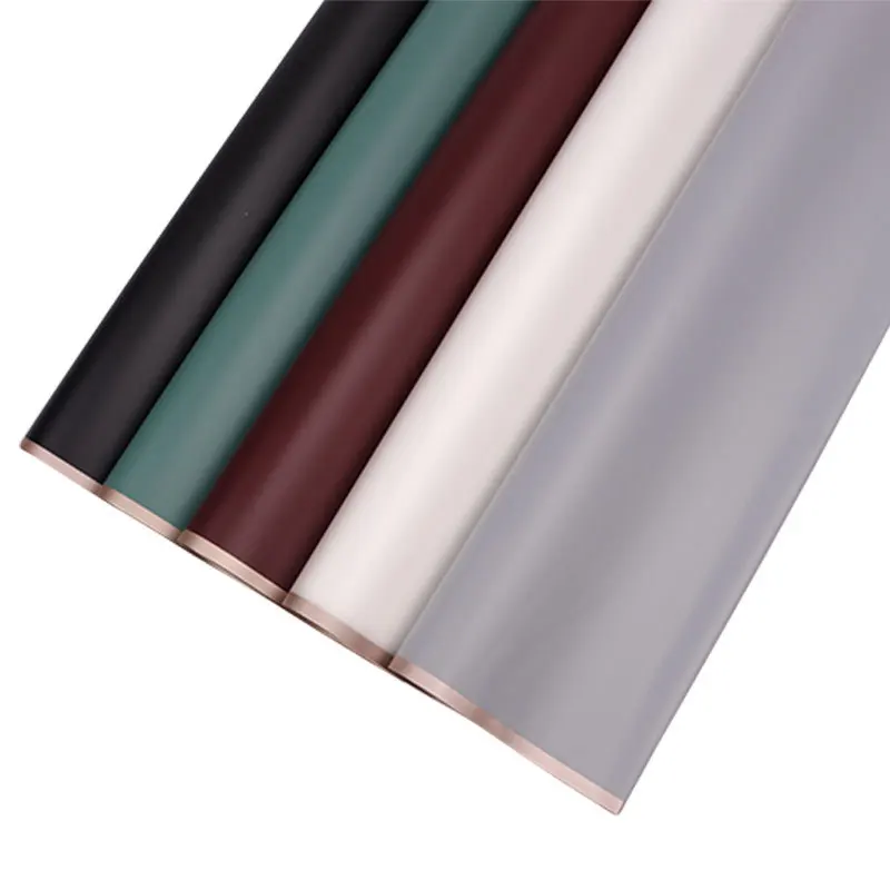 Translucent Gold Edge Waterproof Diy Gift Packaging Bouquet Korean Flower Wrapping Paper