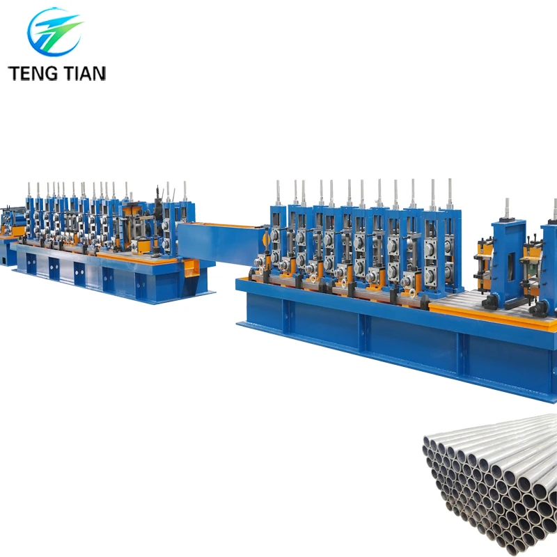 76mm steel MS pipe making machine with quick change roller system