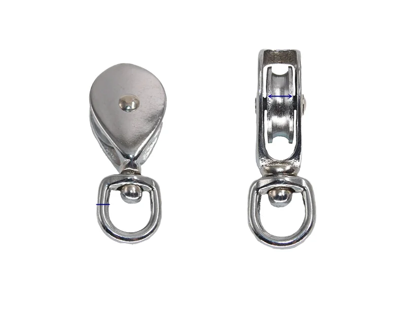 Single and double movement pulley cast iron zinc copper galvanized cast iron rotary lifting pulley can be customized packaging