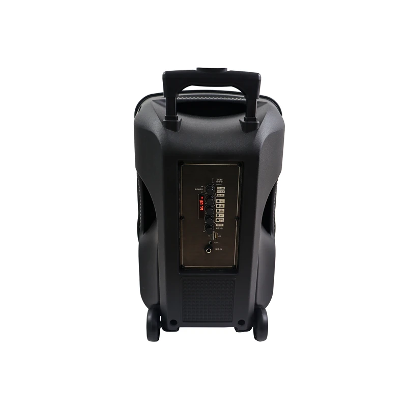 2024 Wholesale price 12 inch subwoofer cheap 3.7v digital amplifier ce fc rohs mini mobile portable vibration trolley speaker
