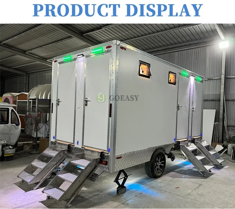 Brand New Portable Vip Luxury Restroom Showers For Sale Mobile Toilet Trailer