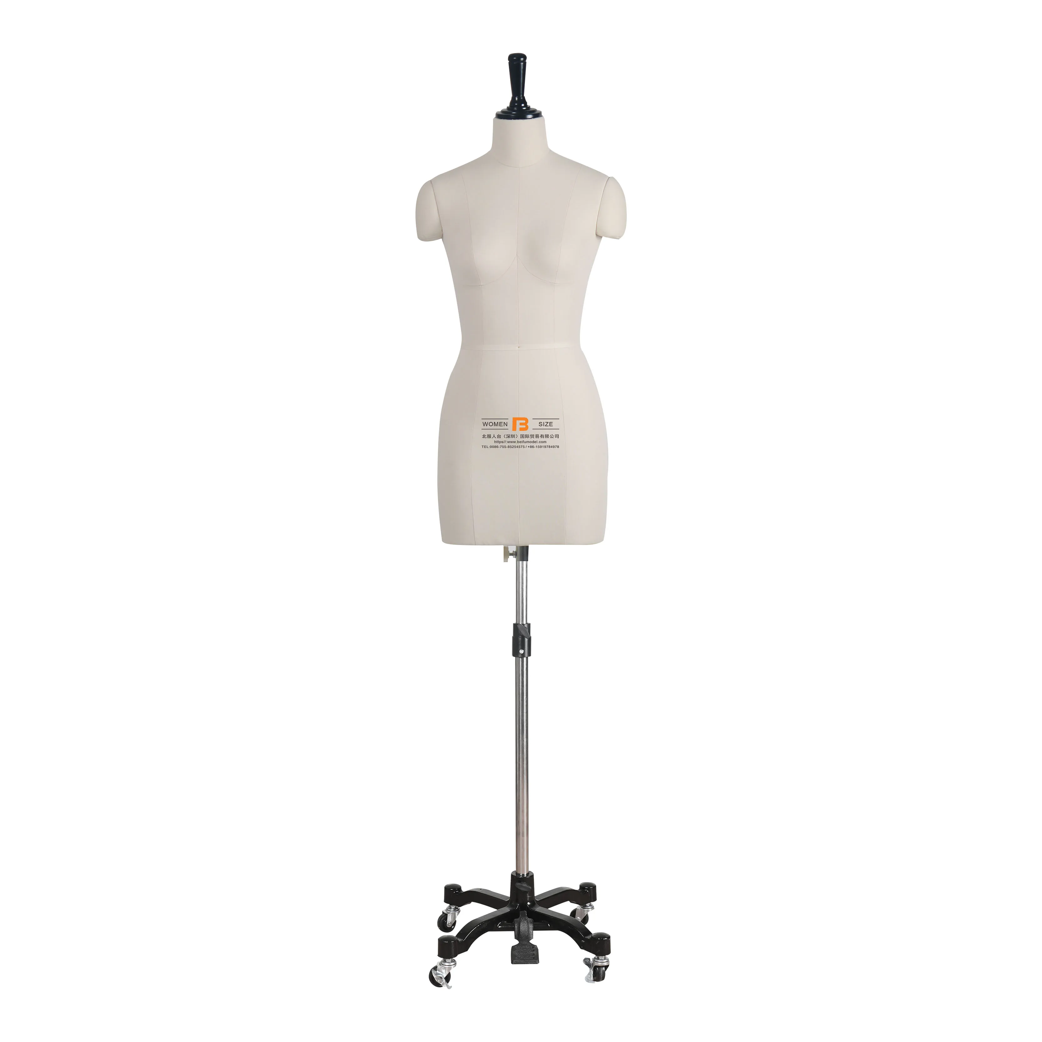 
Upper body female mannequin with hip for tailor dressmaker 