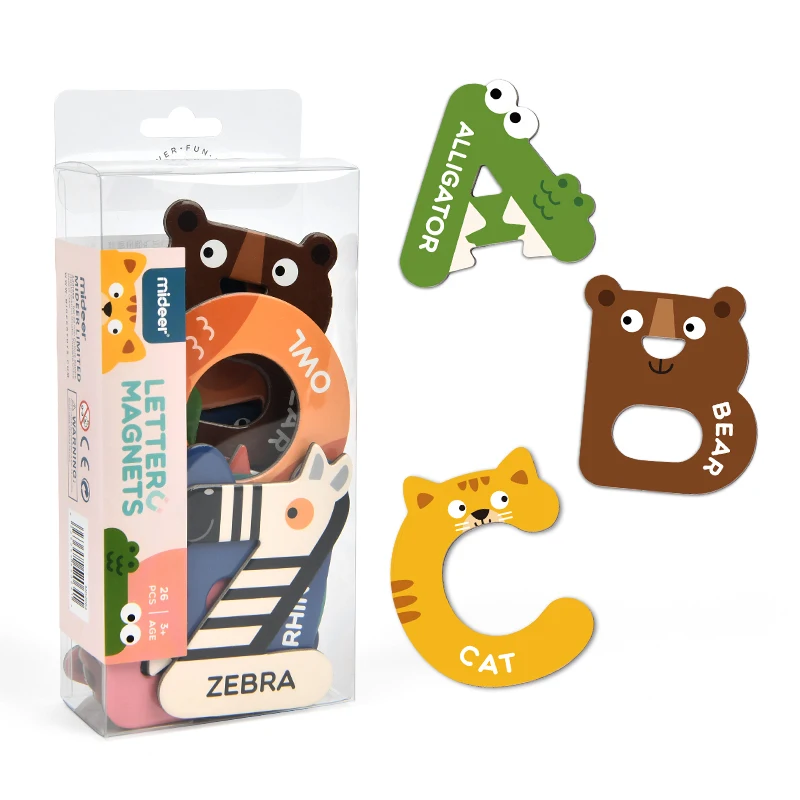 
Mideer Kids Magnetic refrigerator stickers with animal letters toy 