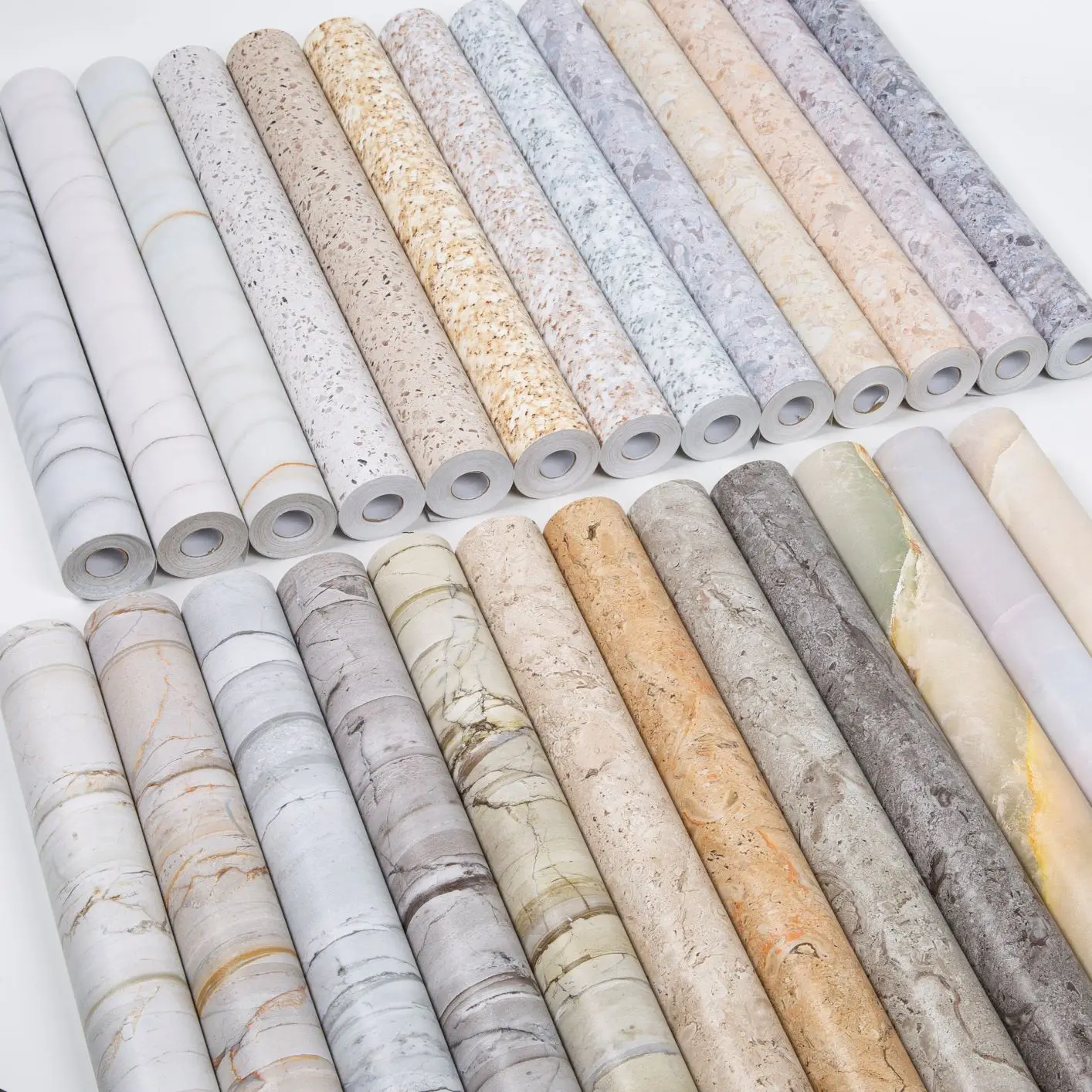 Jinyi Marble Look Home design waterproof self adhesive Contact Paper pvc vinyl Furniture Wall decor sticker