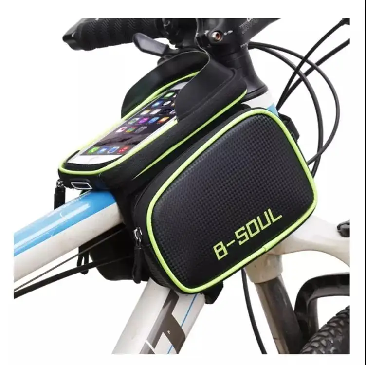 Waterproof Bicycle Tube on the Frame Bag Cycling Pouch Touch Screen Phone Holder Bicycle Saddle Bag For Bicycle Accessories