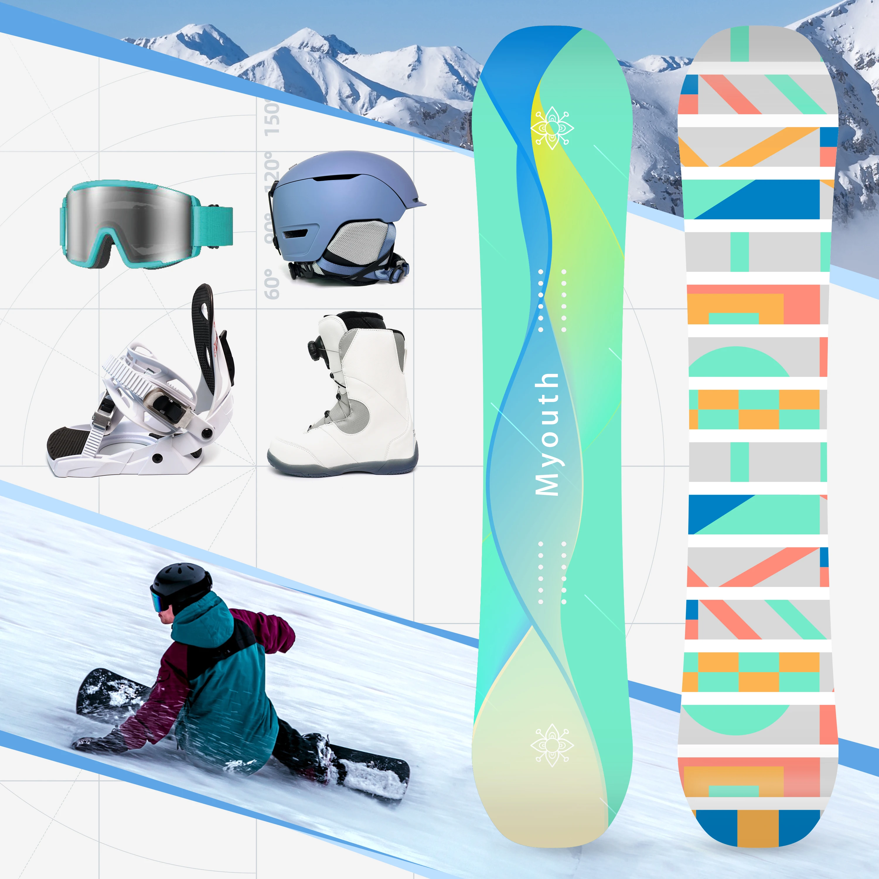 Freestyle Carbon Fiber OEM Adult Snowboard