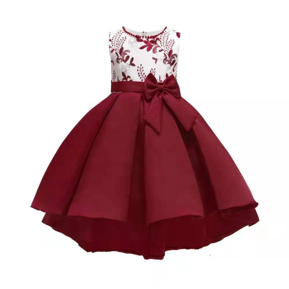 2019 European American children fashion Christmas princess dress Princess Wedding Dress For Children Party Clothes