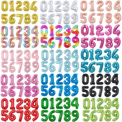 2022 foil globos foil letters Large number balloons 0123456789 Number Helium balloons for Birthday Party Supplies Decorations