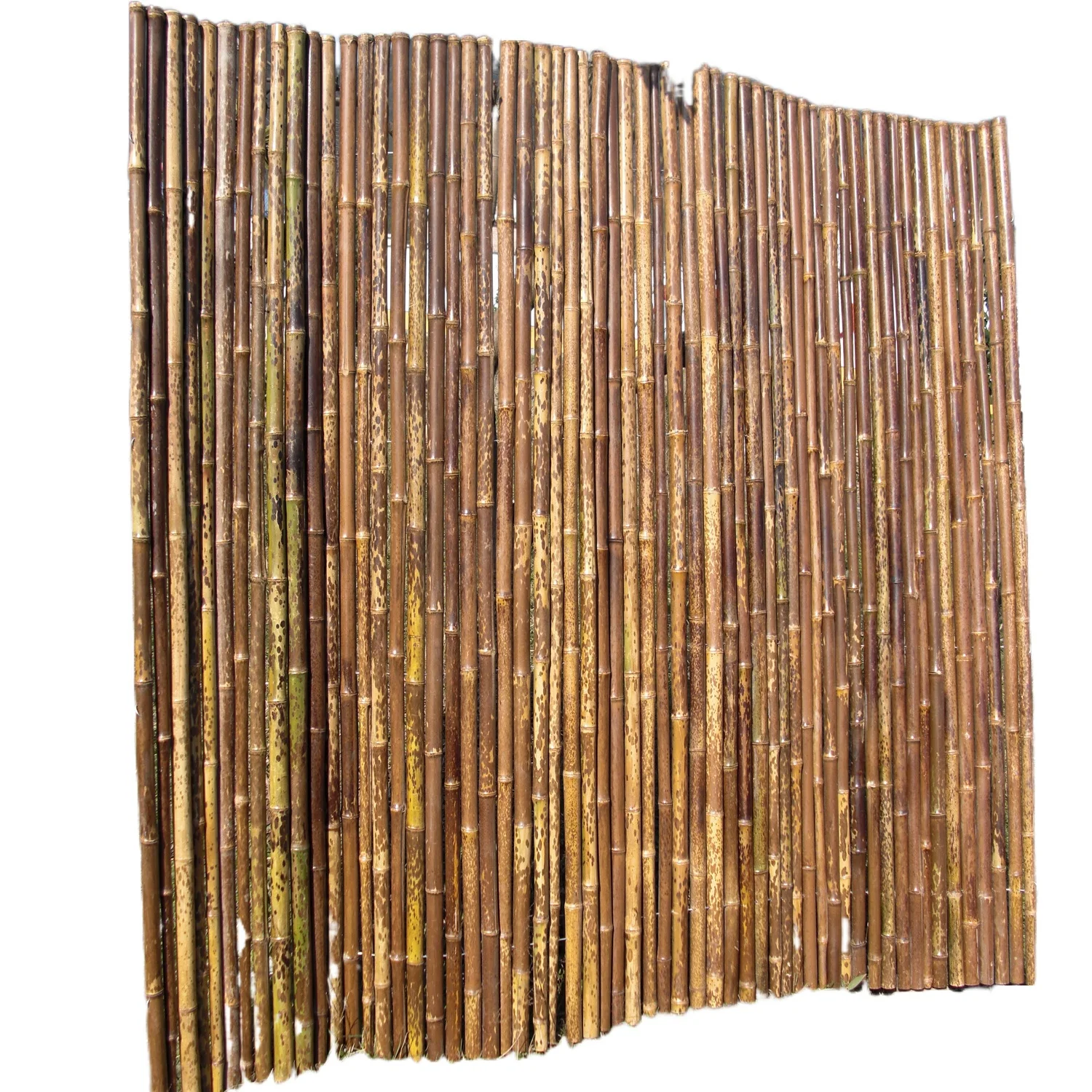 Spotted Roll Fences !! Special !!! ZY-2009 Tiger Bamboo Garden Fence Panels 3 Foot Heat Treated Pressure Treated Wood Type