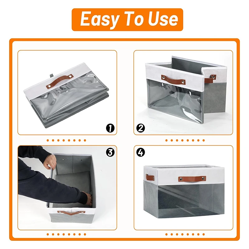 Customizable Multifunctional Foldable Polyester Linen Storage Box Reusable Wardrobe Bedroom Clothing Window Displays Baby