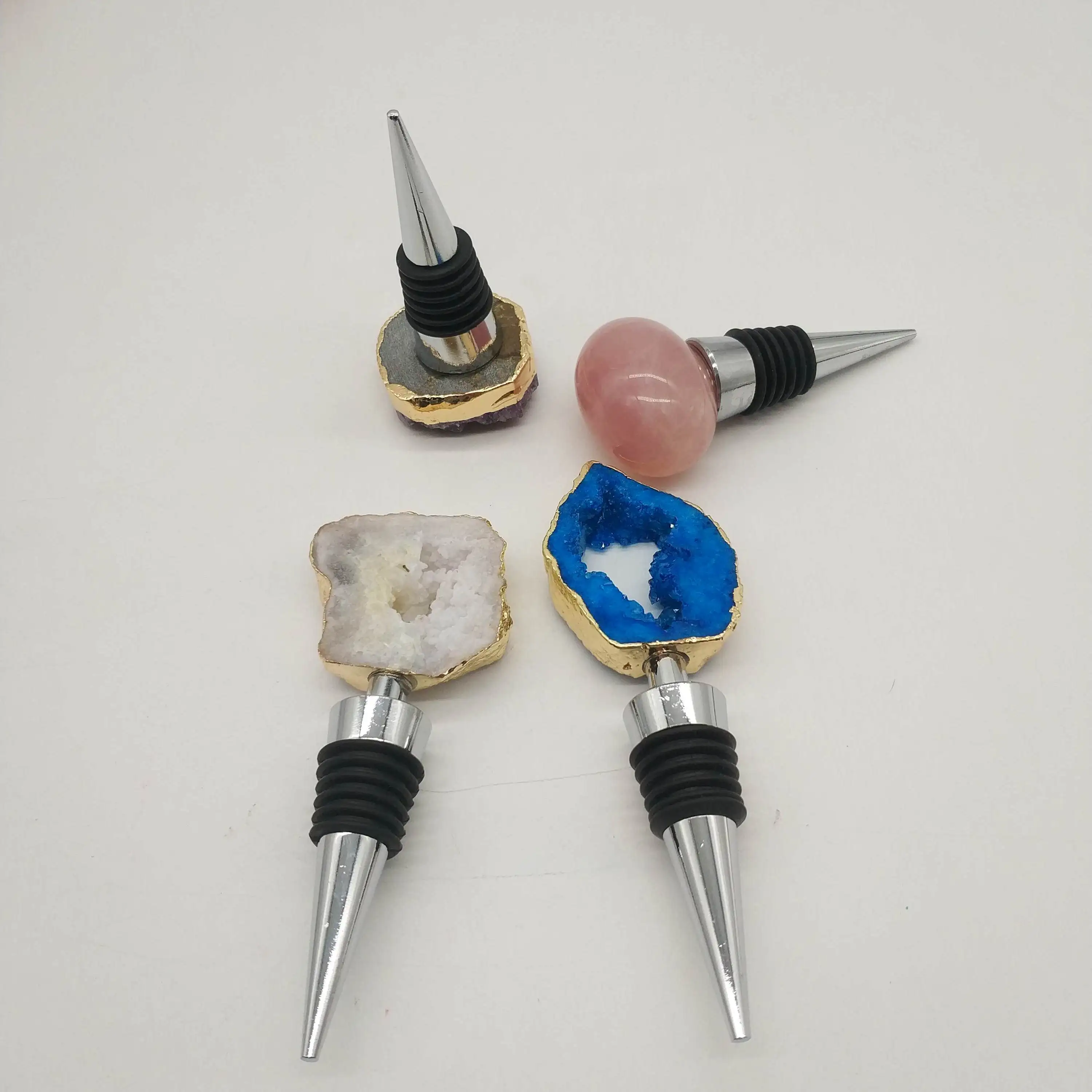 
Factory Price Wine Stopper Vacuum Wine Bottle Bottle Stopper Rhinestone Gin Bottle Stopper 