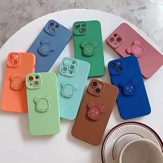 Hot Selling Cute Cartoon Ring Holder Phone Case For Iphone 13 Pro Max 2023 New Mobile Phone Case Cover