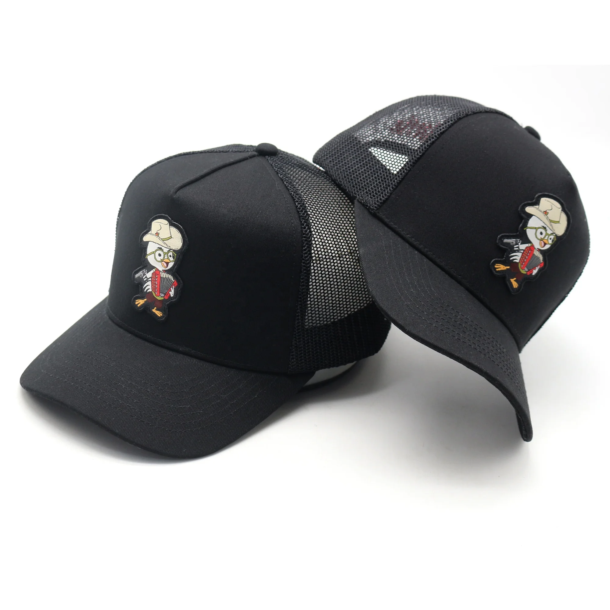 high quality mens 100% cotton custom embroidery logo 6 panel mesh cotton trucker hat