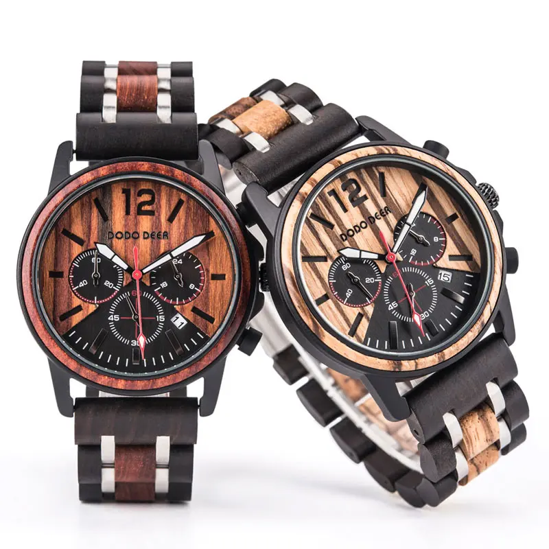  DODO DEER Business watches men wrist luxury montre homme relogio masculino wood