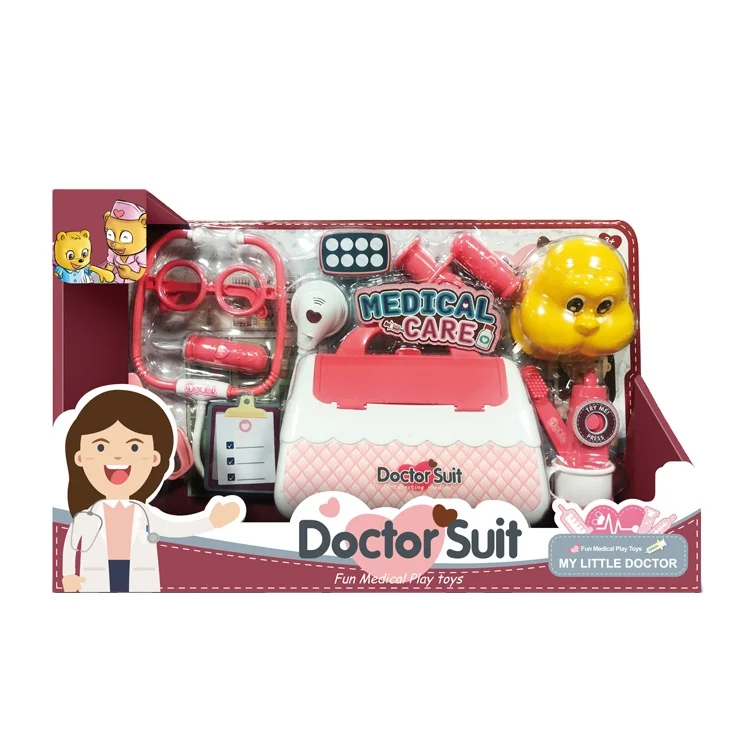 11pcs role playing doctor play set sound and light plastic doctor kit for kids