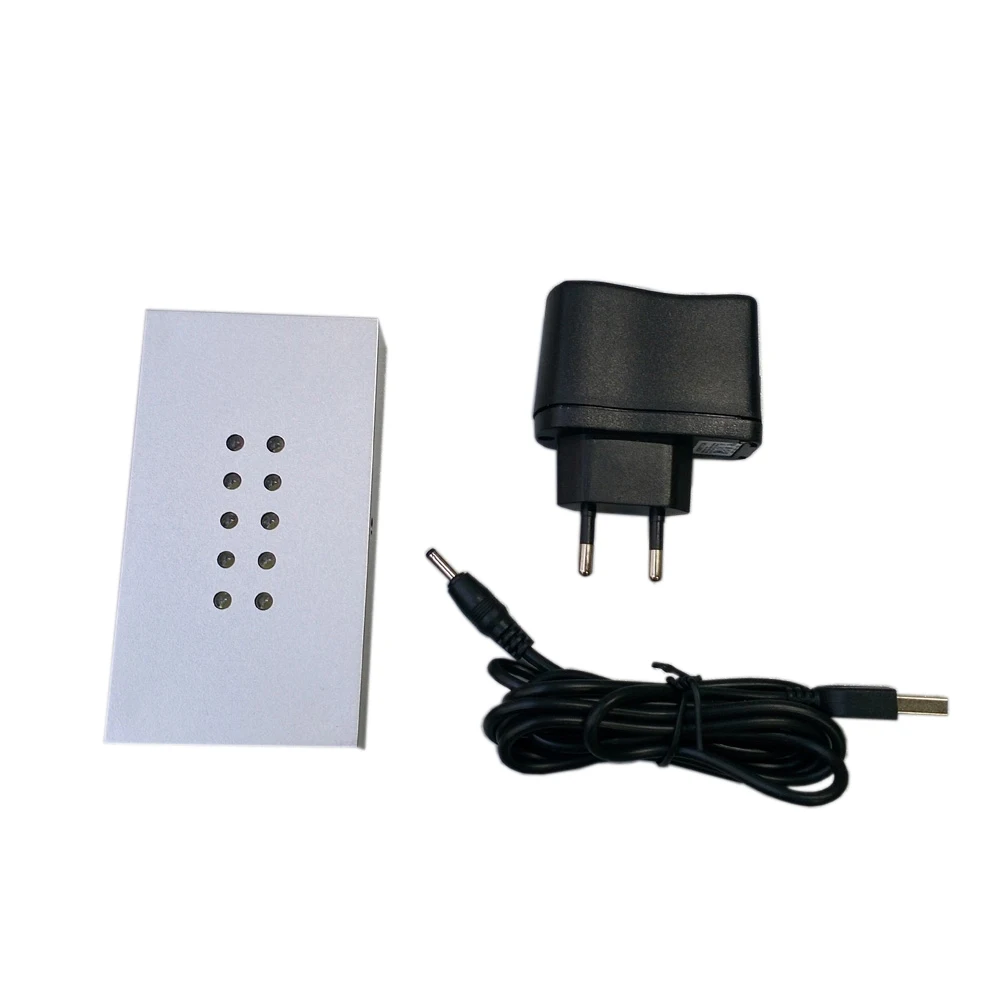 Classic Rectangle Silver plastic 10 white lights 3D crystal led light crystals displaying base