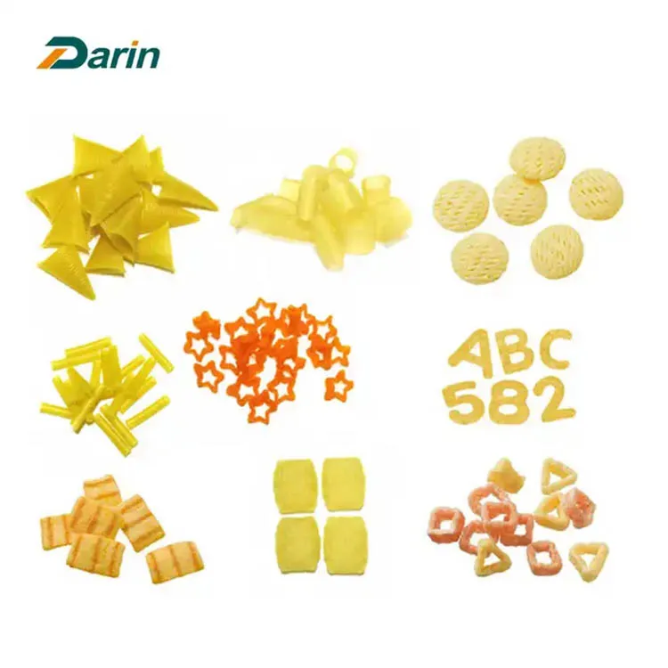 Automatic 3d Snack Pellets Making Machine Panipuri Golgappa/fryums Snack Pellet Processing Line