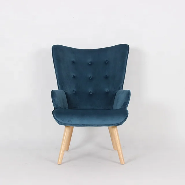 Laynsino Newest Design Hotel Living Room Lounge Chairs With Ottoman