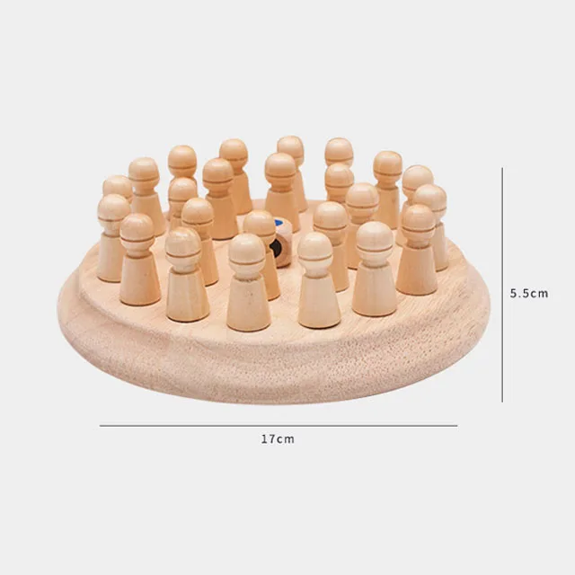
Children Wooden Memory Matchstick Chess Game,Educational Intelligent Logic Game and Kid IQ Brain Teaser Game Family Party Casual 