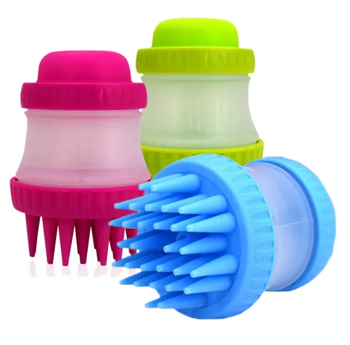 TCW076 Pack bath liquid pet bath massage brush shower tool SPA soft silicone deep cleaning