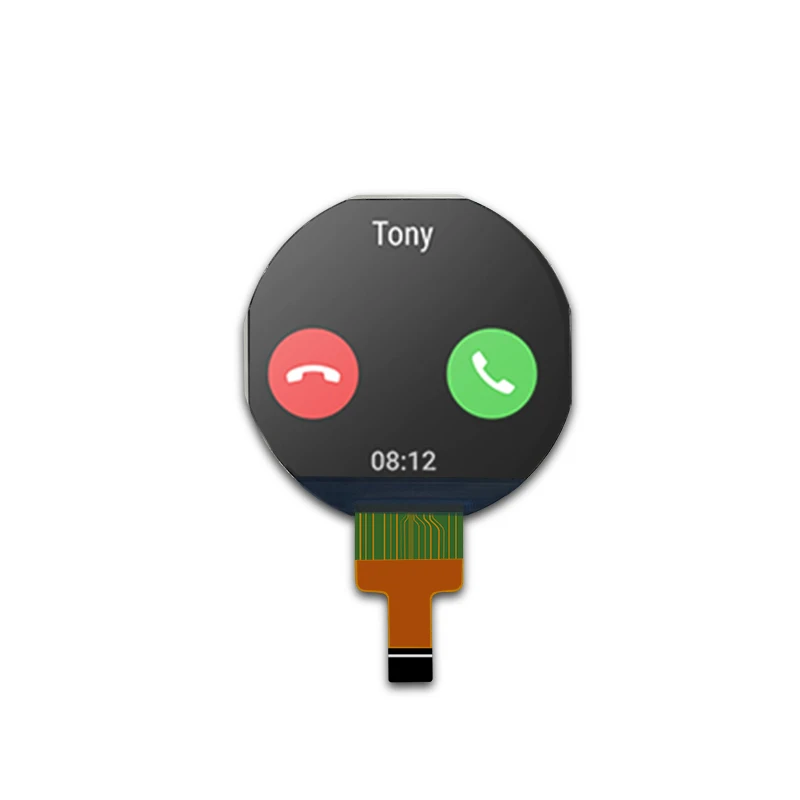 1.08 1.08' Inch 240xRGBx210 SPI Interface TFT LCD Display Module for Smart Watch