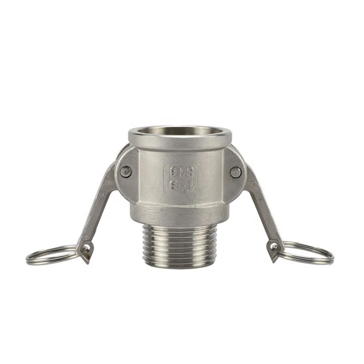 China supplier type B 304 stainless steel  female camlock x male pipe NPT