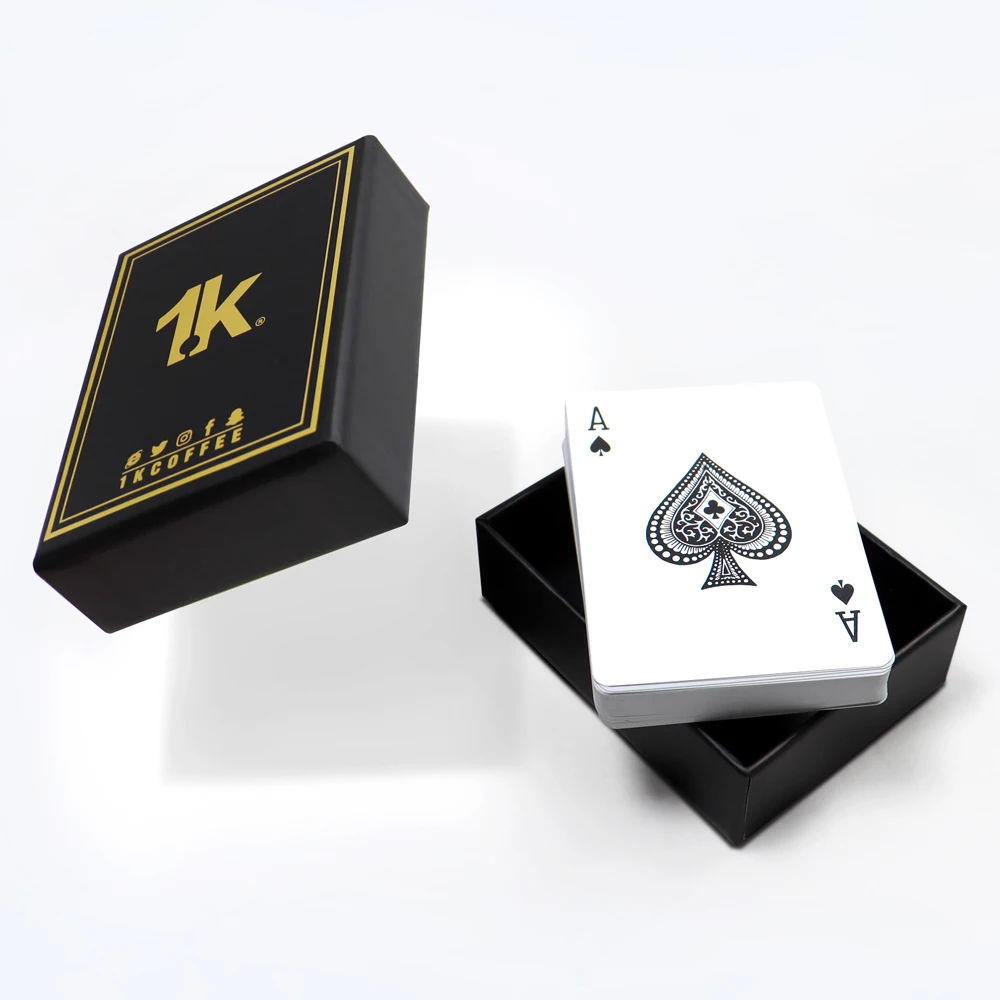 Wholesale 100% pvc waterproof poker card deck plastic magic show durable playing cards both sides custom playing cards