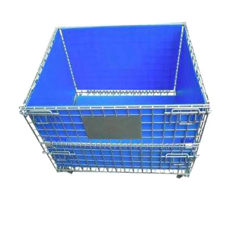 Euro Wire Mesh Storage Pallet Reptile Cage Used Shipping Logistic With Plastic  Bezel