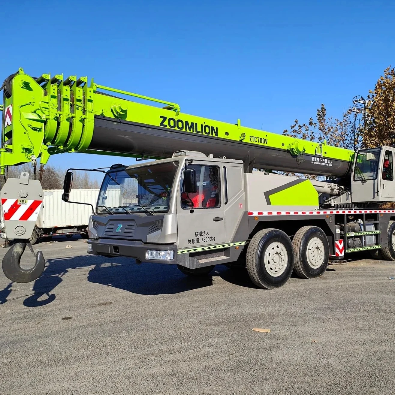 New 70Tons Truck Mounted Crane Zoomlion Manual Proportional Control