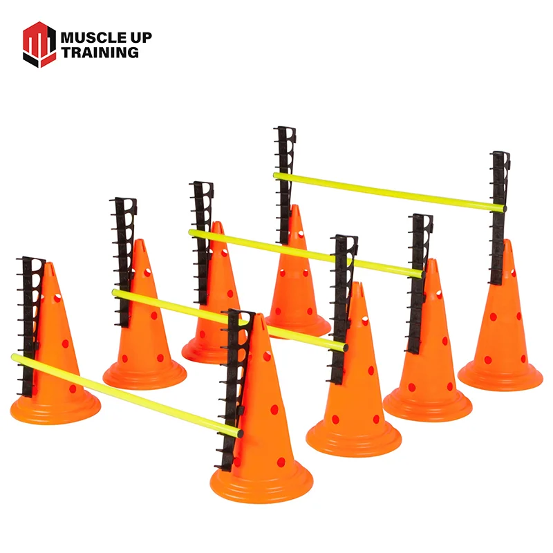 Adjustable Soccer Training Agility Speed Hurdle Cone Set