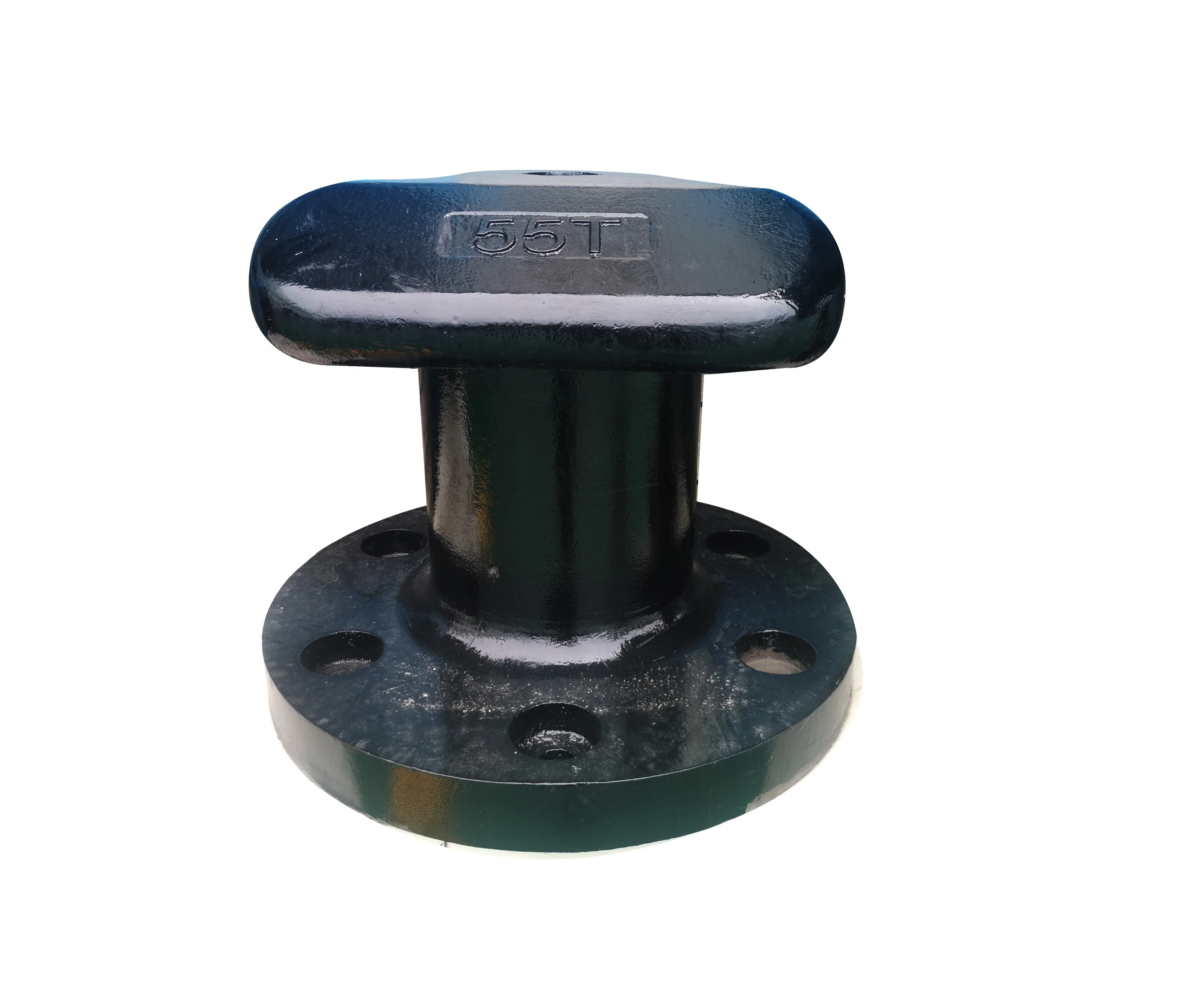 
T Tee head marine painted cast iron bollard for marine dock jetty 