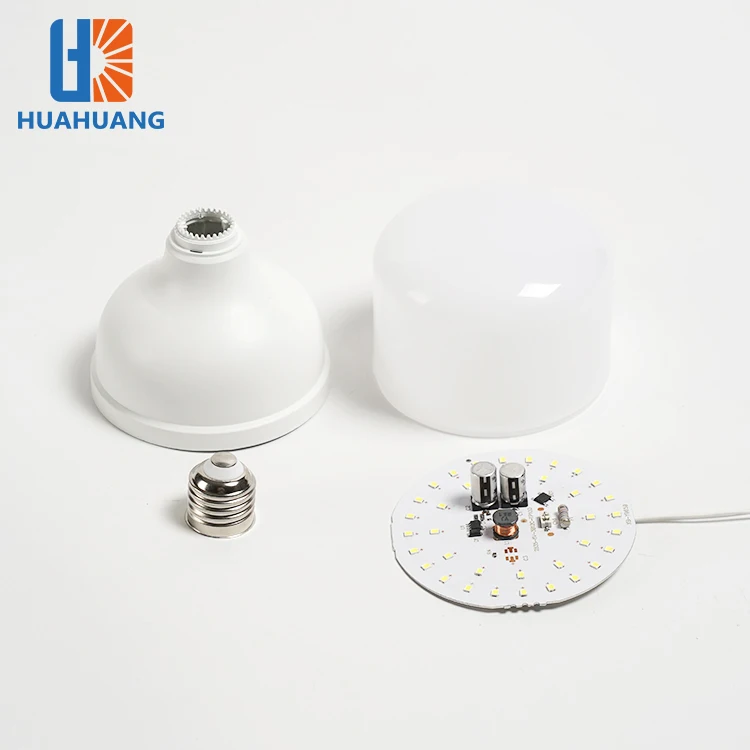 Huahuang High Quality Modern PBT PP White B22 E27 5W 10W 15W 20W 30W 40W 50W 60W Light LED Bulb