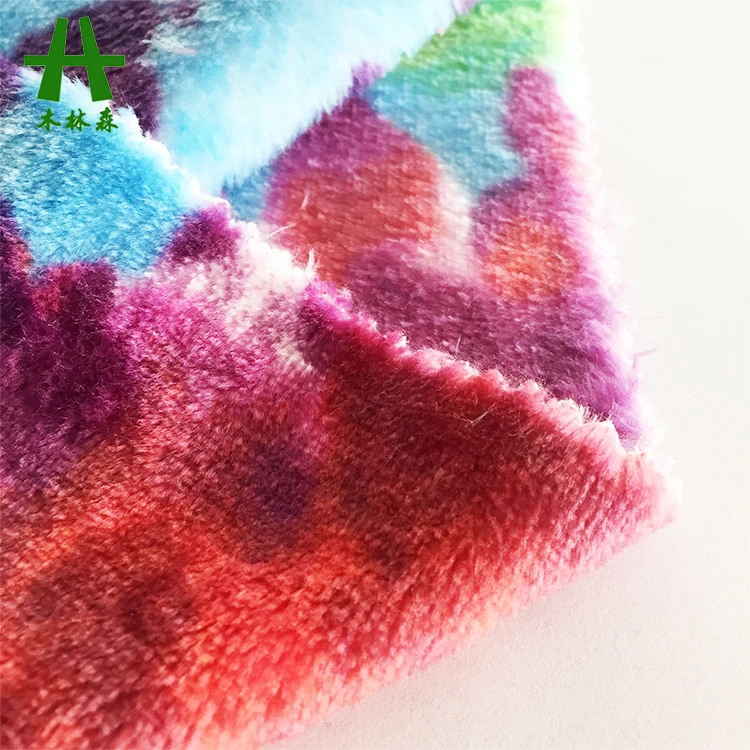 Mulinsen Textile Printed Double Brush 100% Polyester Flannel Fleece Fabric Manufactures