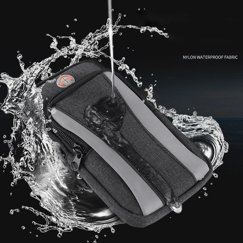 
MJ fitness good quality nylon adjustable waterproof waisting bags for cell phones 