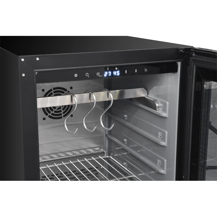 Household Small Beef Display Fridge Uv Light Dry Age Meat Aging Refrigerator Machine Metal Stainless Steel Door Modern 1 Years