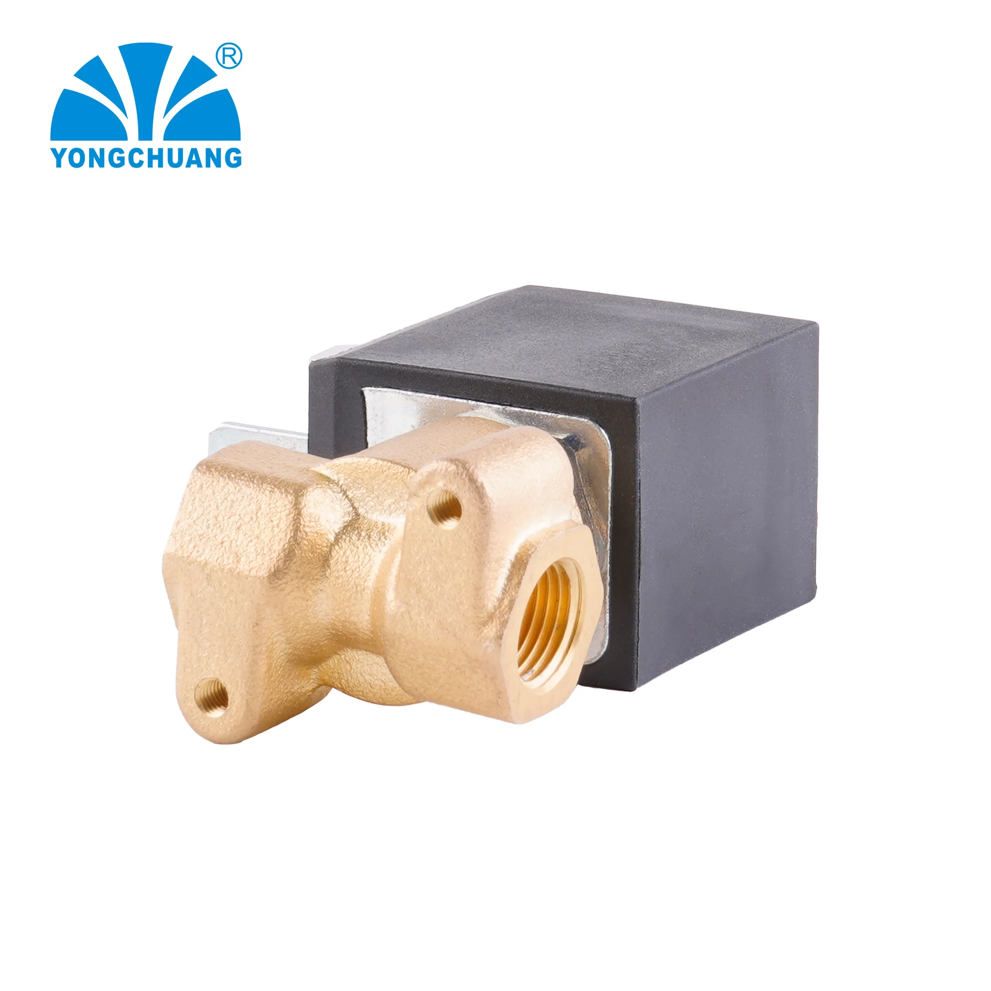 yongchuang 2 way ruby seal small compact coffee machine brass steam solenoid valve ac220v