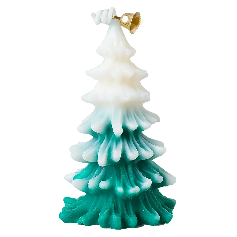 Home Fragrance Decorative Soy Wax Scented Candles Christmas Tree Design for Holiday Diwali Ramadan Meditation Beeswax Material