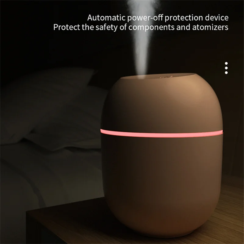Promotion Factory Cute Pet Pink h2o Cool Mist Maker Car Air Wet 220ML Ultrasonic Personal Mini Humidifier