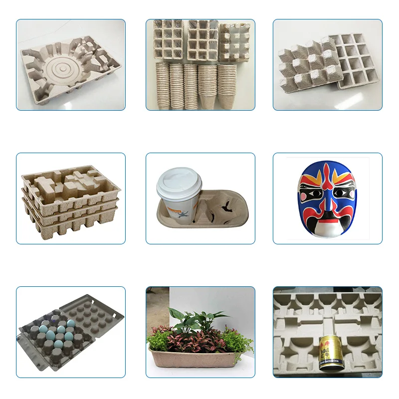 Industrial packaging tray making machine paper pulp egg tray molding machine equipment