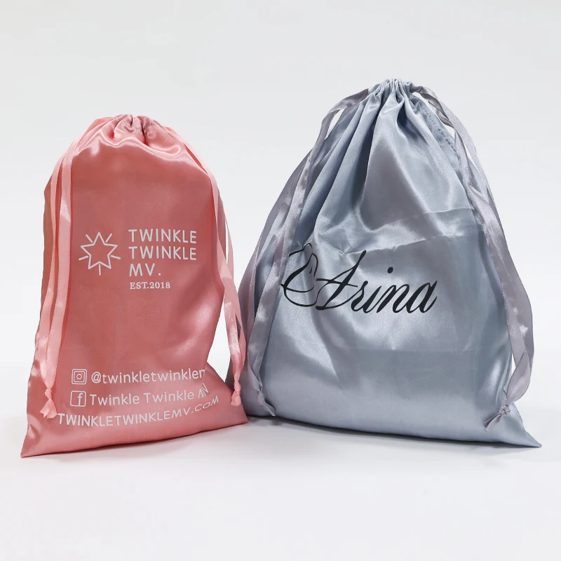 High quality Hot selling  flannelette drawstring bag custom logo printed large drawstring bag gift hot selling low MOQ