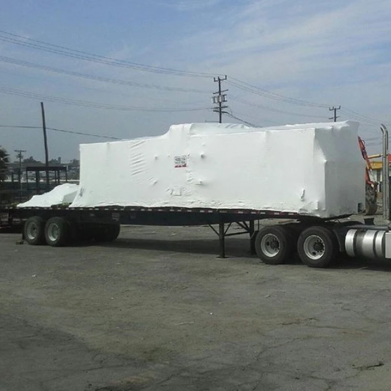 ldpe plastic waterproof flame retardant scaffolding building white shrink wrap for  protection 12 mx30mx230mic