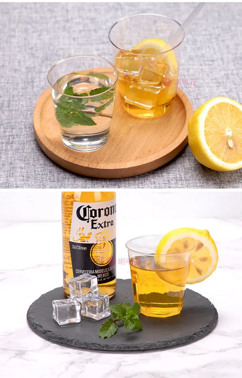 FREE SAMPLE wholesale ECO friendly custom printed logo Extra thick wall transparent  pp plastic cup disposable plastic cup