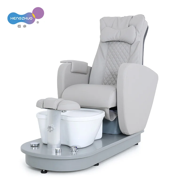 Pedicure Chairs with Backrest Massage Function for Nail Salon Luxury Electric Manicure Foot Spa Bath Chair with Magnetic Pumb