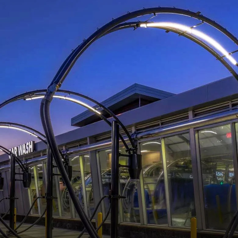 Waterproof Bendable Car Wash Lights AC120-277V LED Lighting For Car Wash Bay Vacuum Area