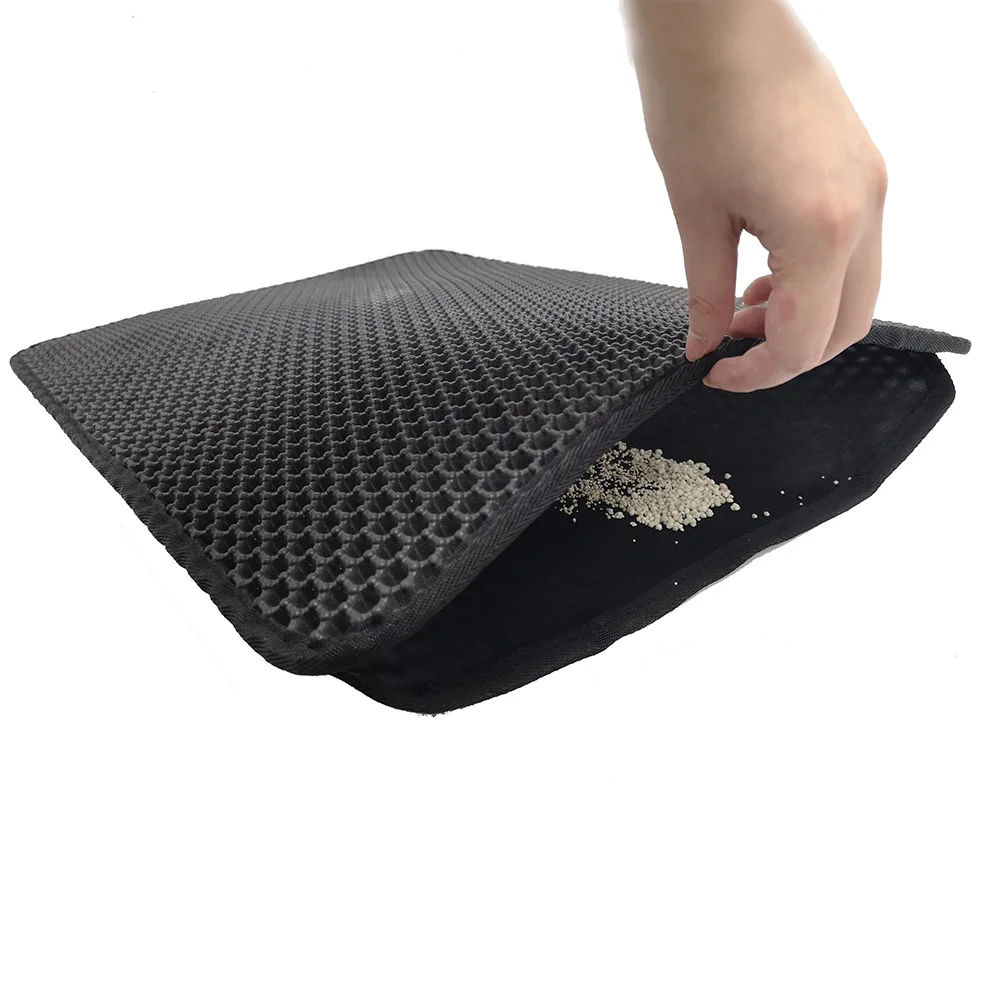 S Double layer waterproof foldable eva pet cat litter mat