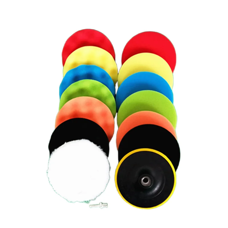 10pcs 3' Polishing Pads Kit Sponge Waxing Buffing Foam Polish Pad Set for Car Sanding, Polishing, Waxing, Sealing Glaze