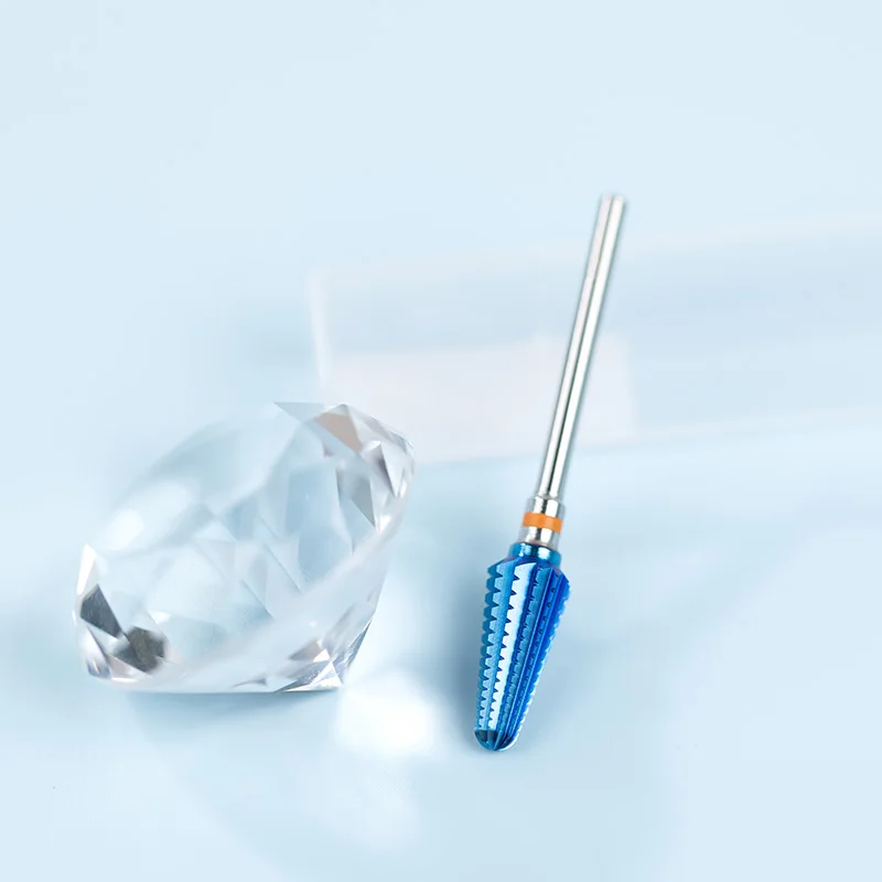 High Quality Wholesale Factory Price Round Shaped Nail Drill Bits Titanium Custom Logo Box Package XF Carbide Nail Bit