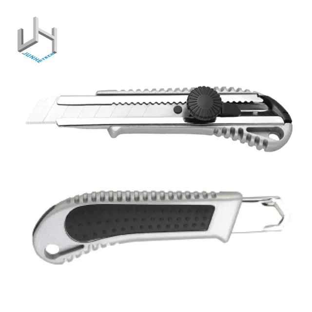 Aluminium Alloy Slide Blade Snap Off Utility Safe Lock Cutting Tool Box Cutter Knife