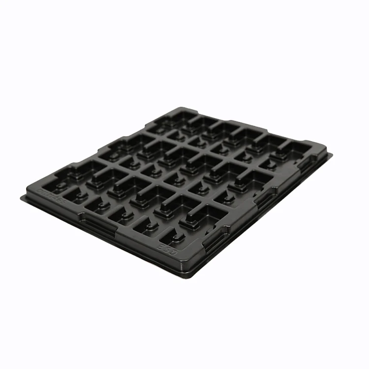 Hot sale  high quality thermoforming rubber sheets esd antistatic plastic tray for electronics