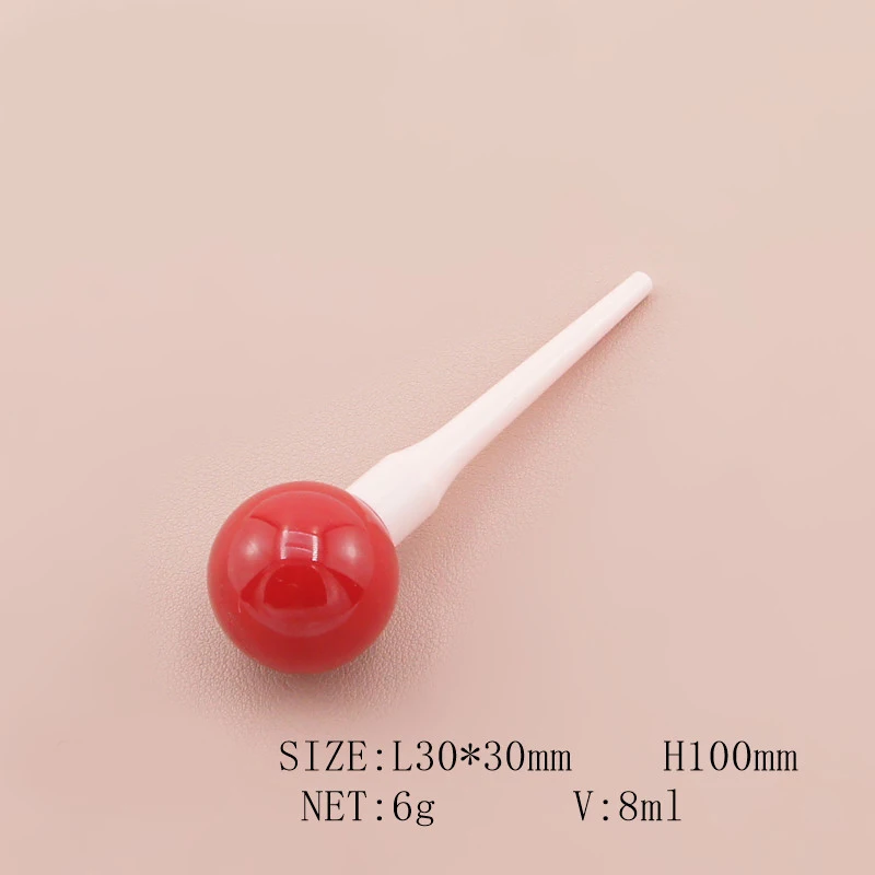 5ml cute empty pink lollipop shaped lip gloss tubes container with wands lipgloss for cosmetic